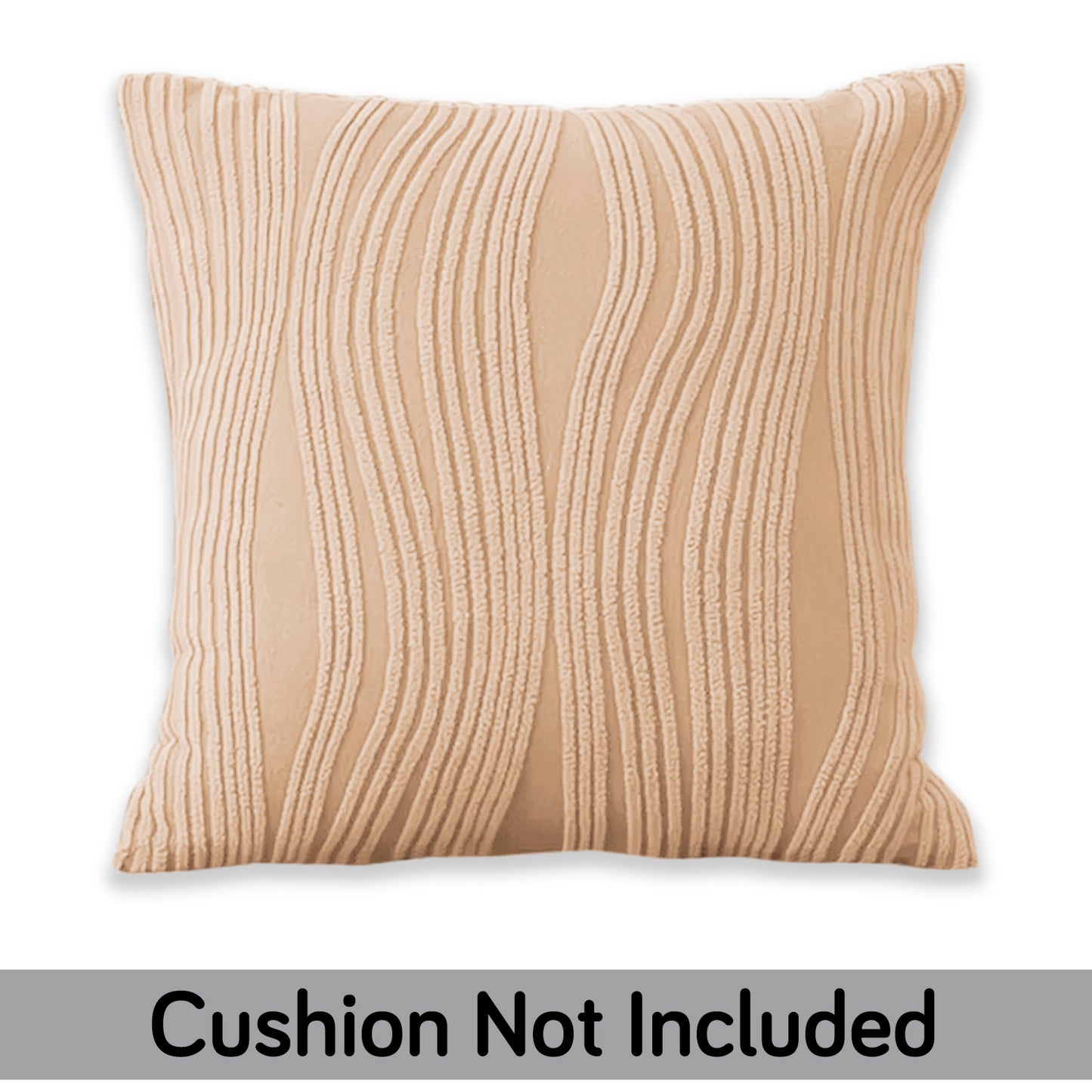 Nestiva Series Premium Knitting Jacquard Sofa Cushion Cover - Blush Beige