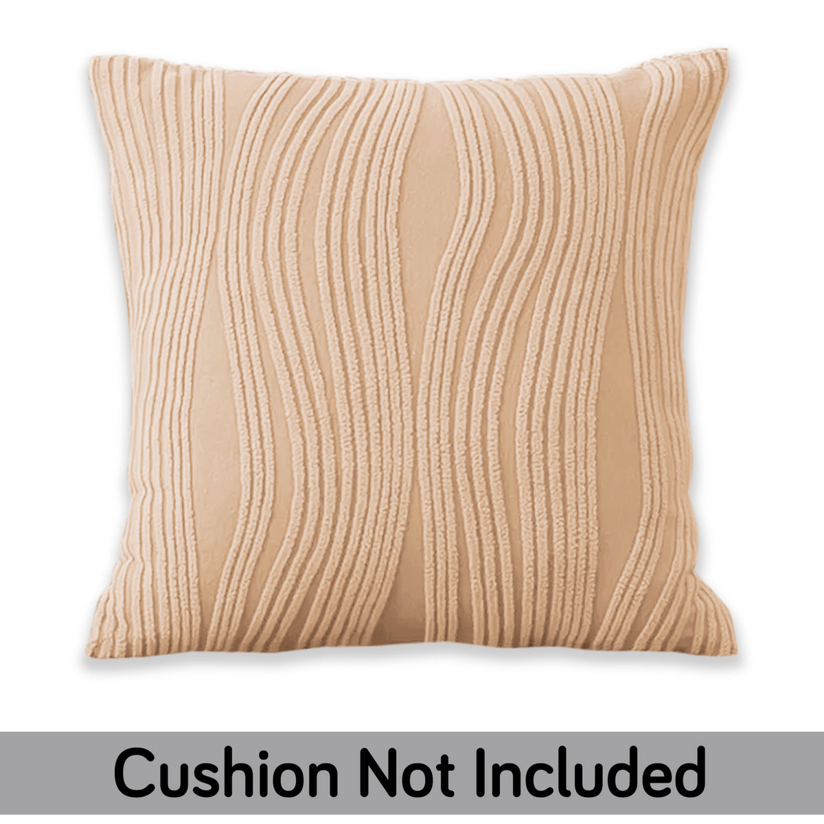 Nestiva Series Premium Knitting Jacquard Sofa Cushion Cover - Blush Beige