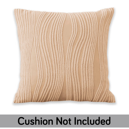 Nestiva Series Premium Knitting Jacquard Sofa Cushion Cover - Blush Beige