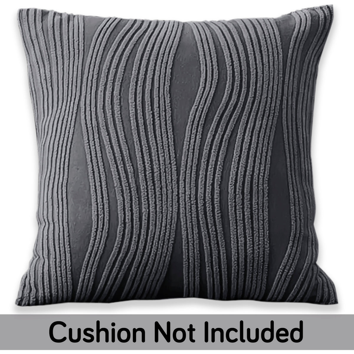Nestiva Series Premium Knitting Jacquard Sofa Cushion Cover - Porpoise Grey