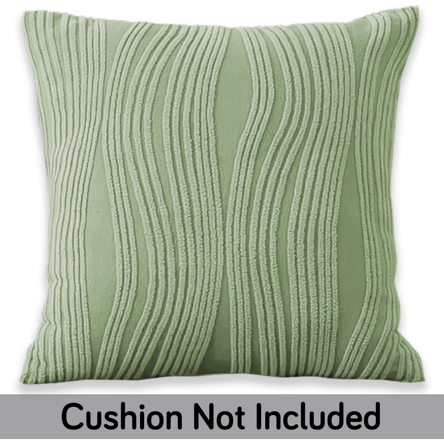 Nestiva Series Premium Knitting Jacquard Sofa Cushion Cover - Pastel Green