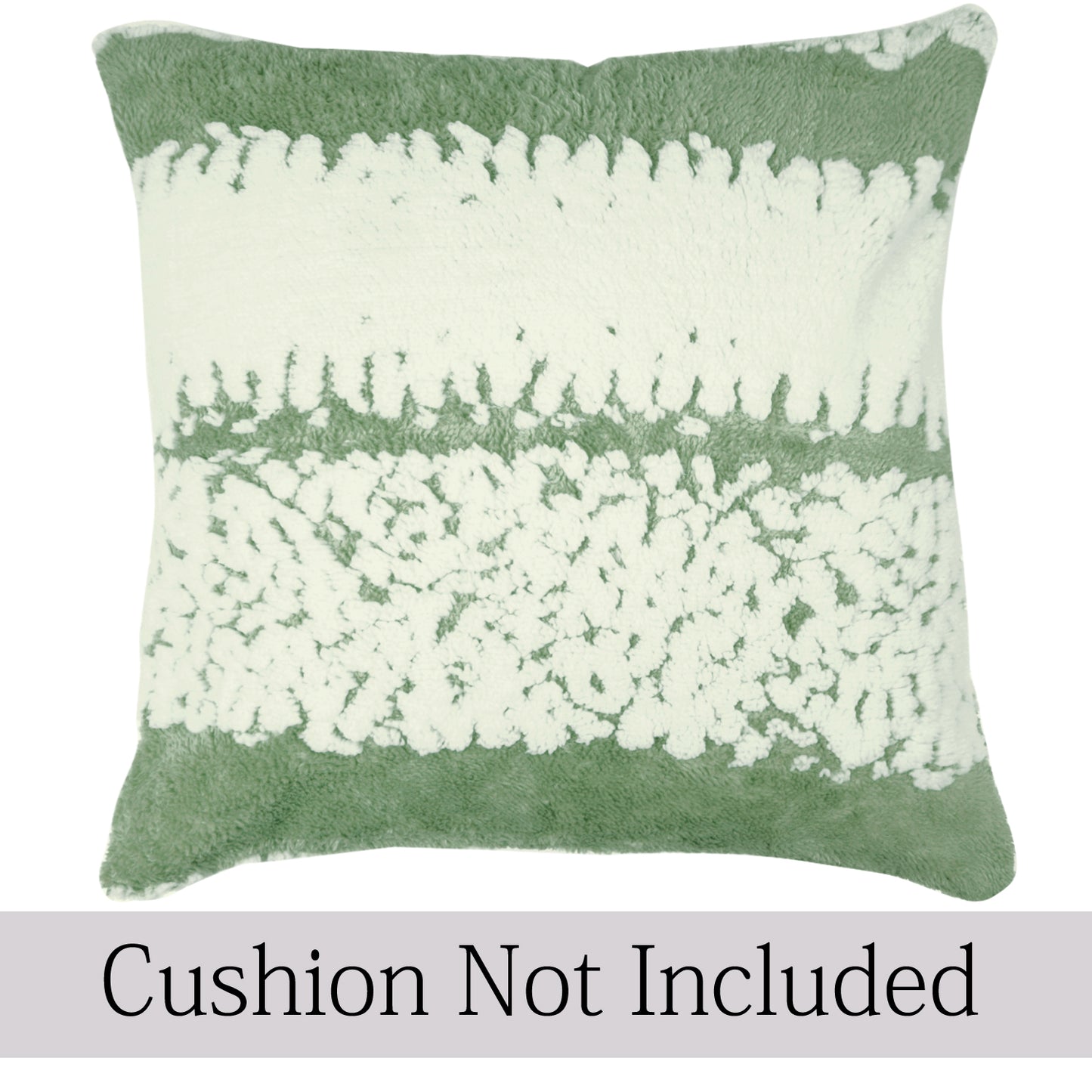 Luxury Wavy Plush Cushion Cover for Sofa - Pistachio Green