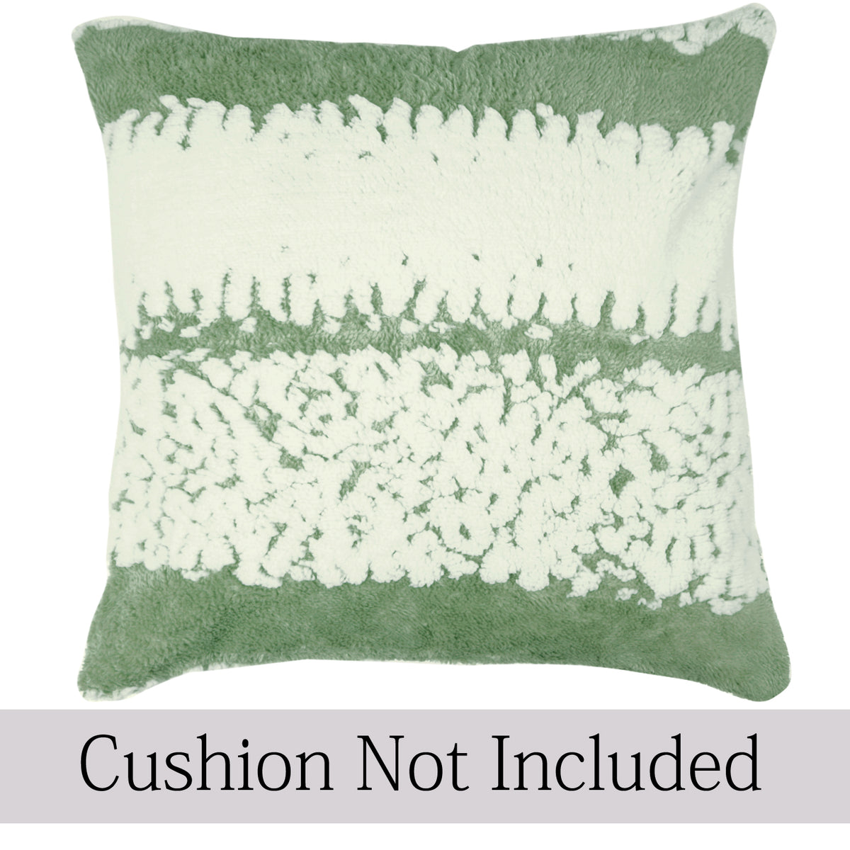 Luxury Wavy Plush Cushion Cover for Sofa - Pistachio Green - Pack of 2