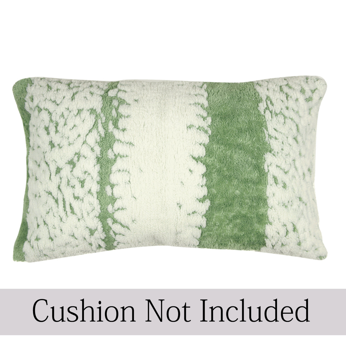 Luxury Wavy Plush Cushion Cover for Sofa - Pistachio Green - Pack of 2