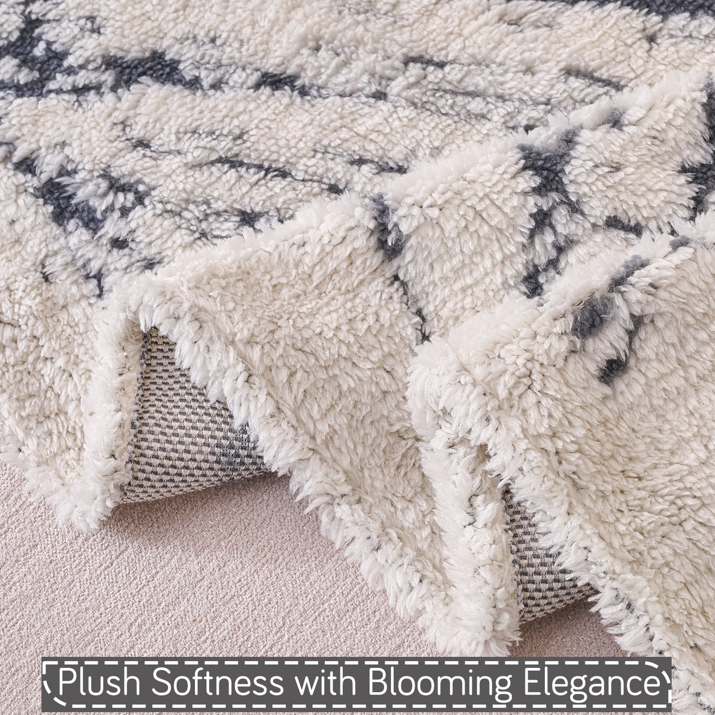Buy Frost Grey Colour Plush Softness with Blooming Elegance Sofa Throw | HOKIPO
