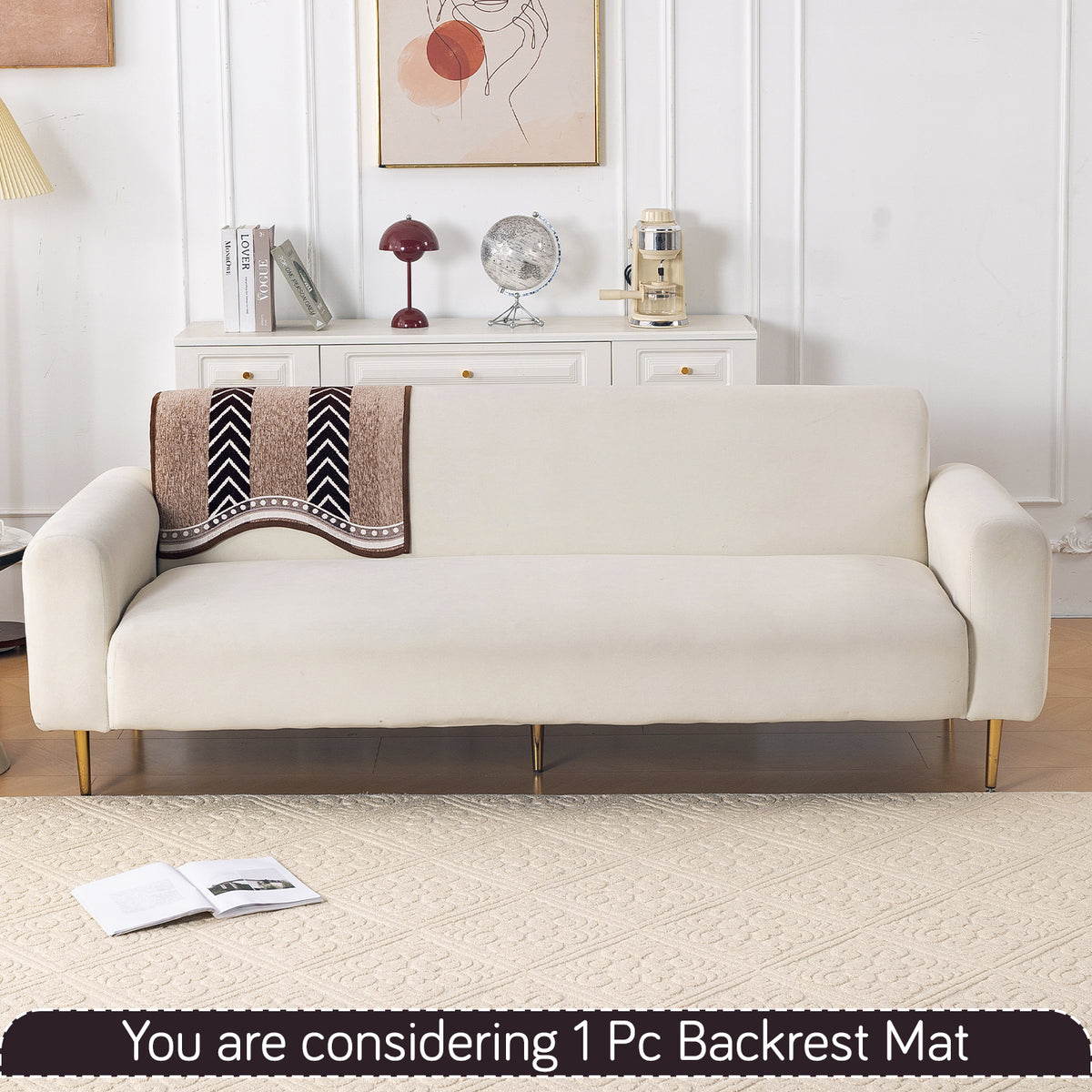 Serene Curves Sofa Cover Mat, Nomad Chevron