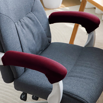 140gsm Armrest Covers for Office Chair (Zipper Style), 1 Pair, Burgundy