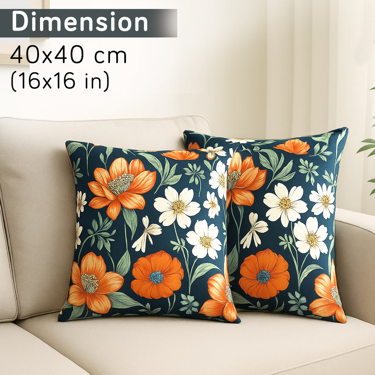 Buy Teal Twilight Garden Printed Zippered Velvet Sofa Pillow Covers