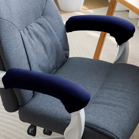 140gsm Armrest Covers for Office Chair (Zipper Style), 1 Pair, Navy Blue