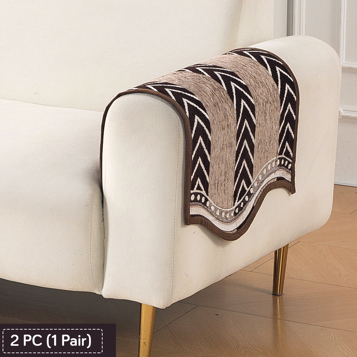 Serene Curves Sofa Cover Mat, Nomad Chevron