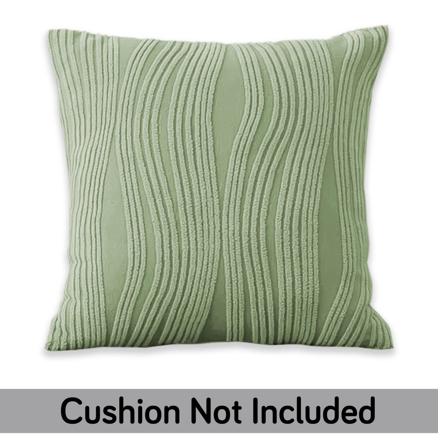 Nestiva Series Premium Knitting Jacquard Sofa Cushion Cover - Pastel Green