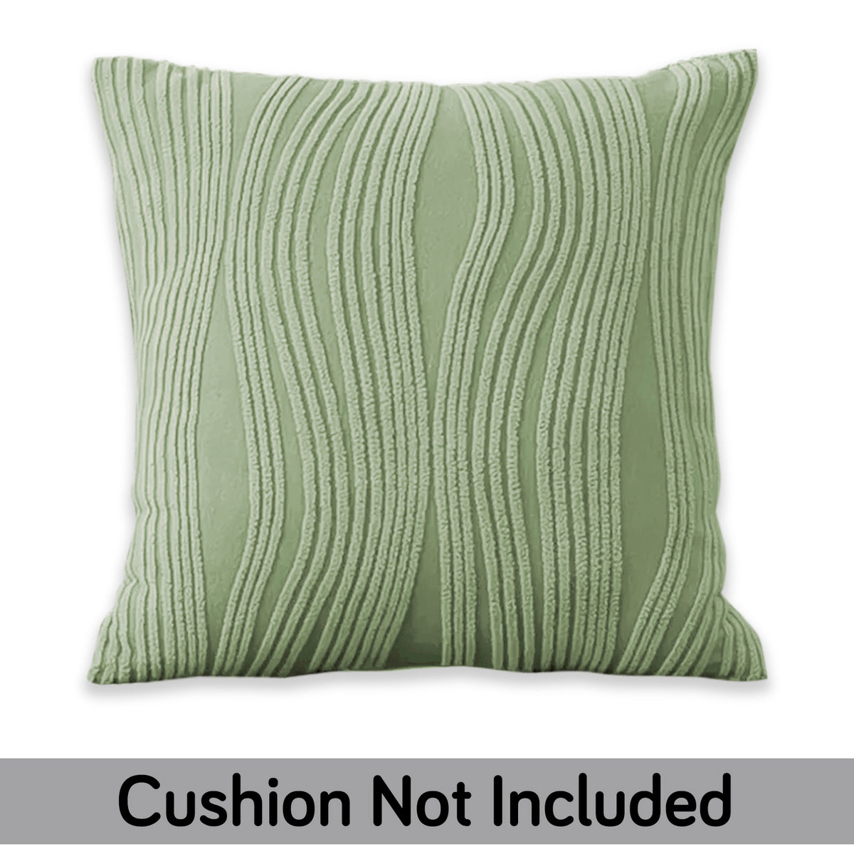 Nestiva Series Premium Knitting Jacquard Sofa Cushion Cover - Pastel Green