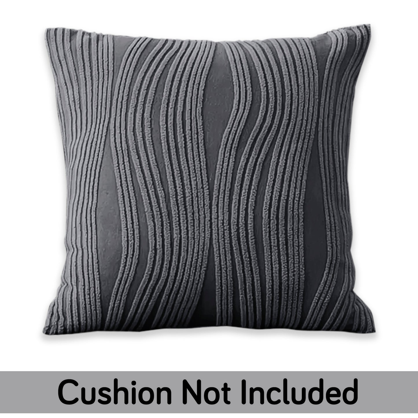 Nestiva Series Premium Knitting Jacquard Sofa Cushion Cover - Porpoise Grey