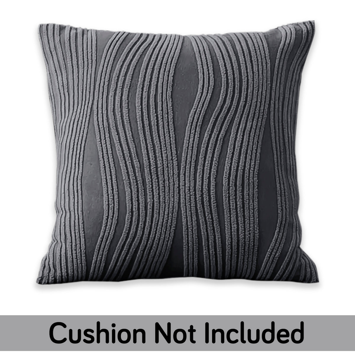 Nestiva Series Premium Knitting Jacquard Sofa Cushion Cover - Porpoise Grey