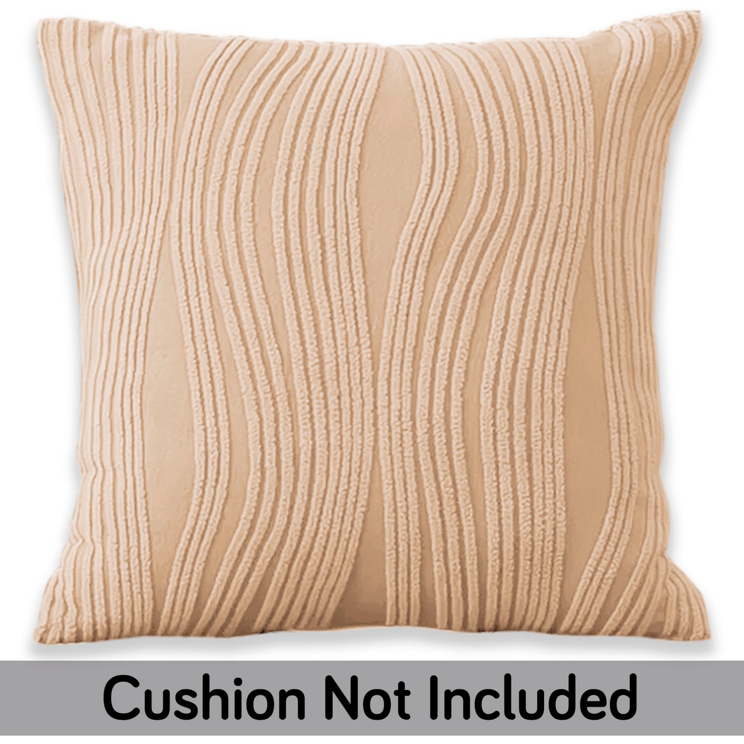 Nestiva Series Premium Knitting Jacquard Sofa Cushion Cover - Blush Beige