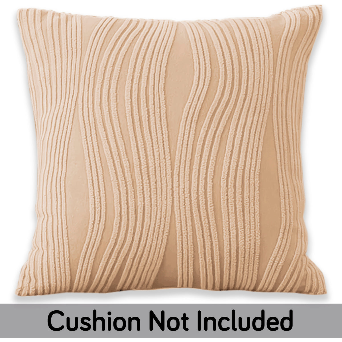 Nestiva Series Premium Knitting Jacquard Sofa Cushion Cover - Blush Beige