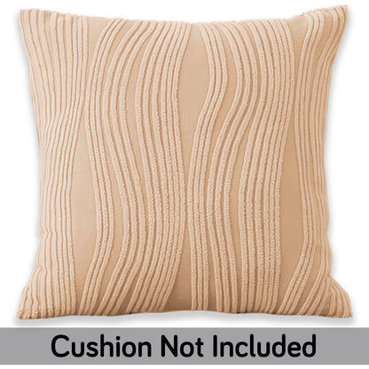 Nestiva Series Premium Knitting Jacquard Sofa Cushion Cover - Blush Beige