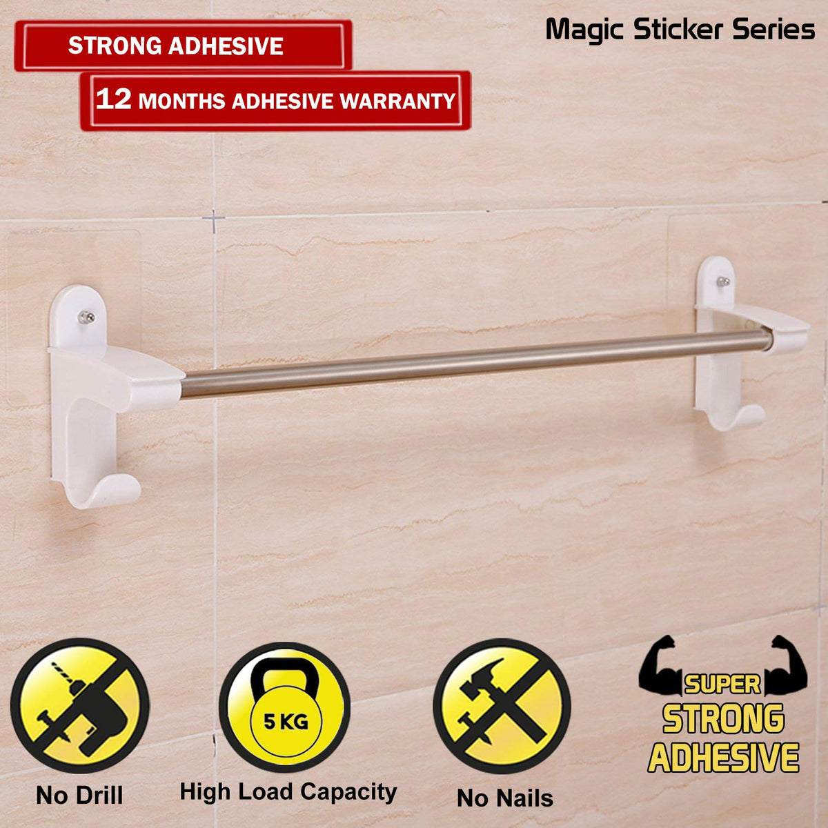 Wall Mounted Bathroom Towel Holder​ | HOKIPO