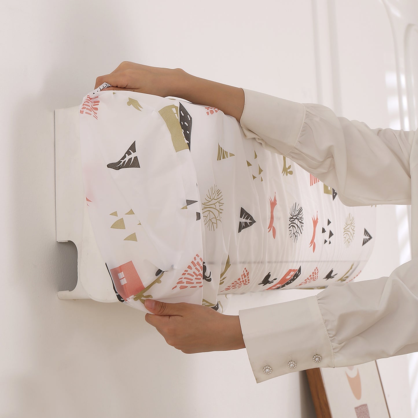 Dustproof, Waterproof & Washable Indoor AC Cover - Woodland Village