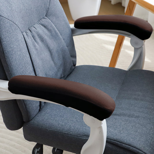 140gsm Armrest Covers for Office Chair (Elastic Style), 1 Pair, Brown
