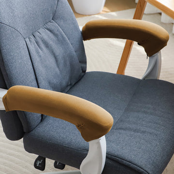 140gsm Armrest Covers for Office Chair (Zipper Style), 1 Pair, Camel