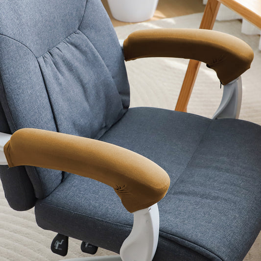 140gsm Armrest Covers for Office Chair (Zipper Style), 1 Pair, Camel