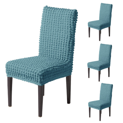 Aria Nova Bubble 280 GSM Dining Chair Cover Set of 1/2/4/6, Tropical Teal