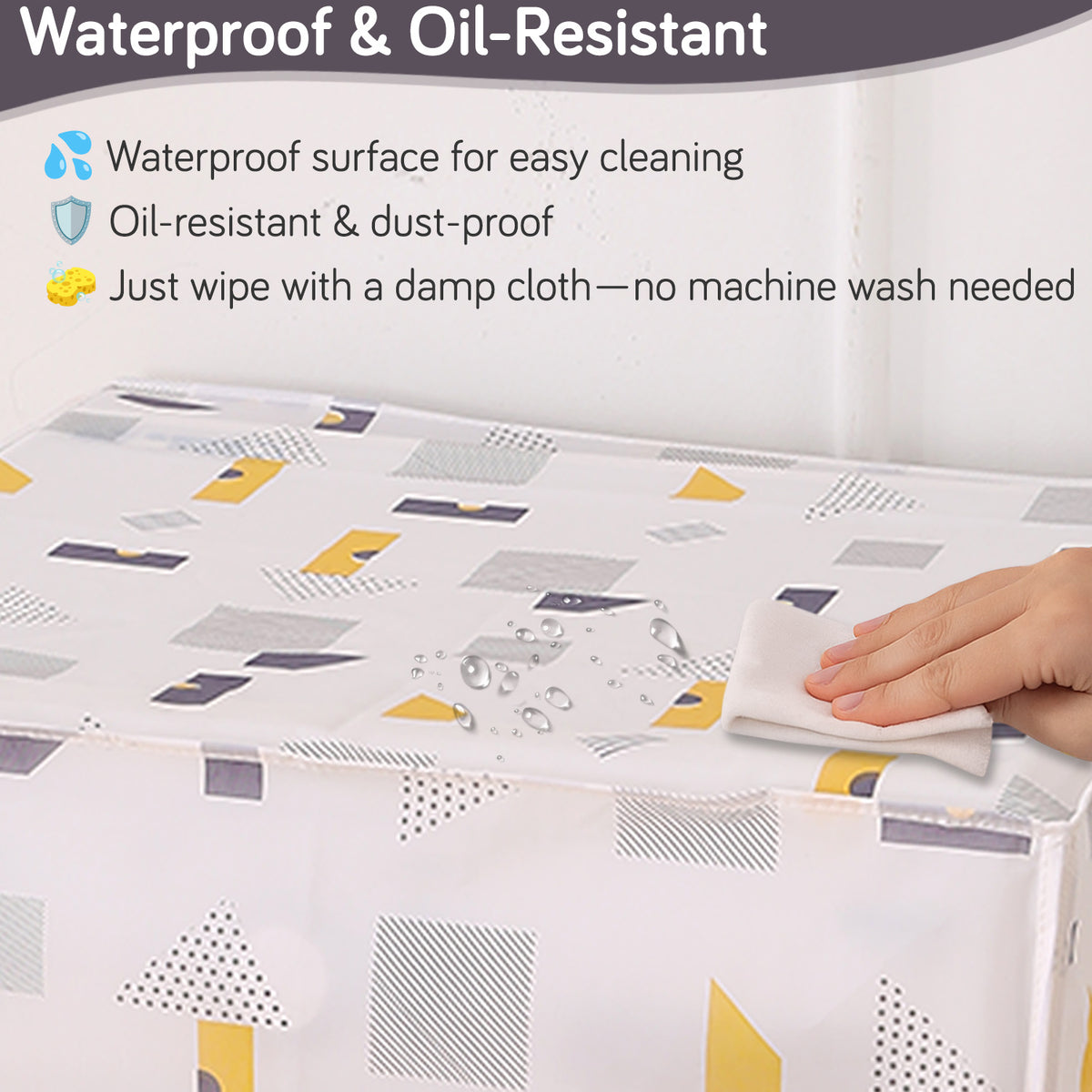 Buy waterproof washing machine cover in Geometric Abstract for daily use | Hokipo