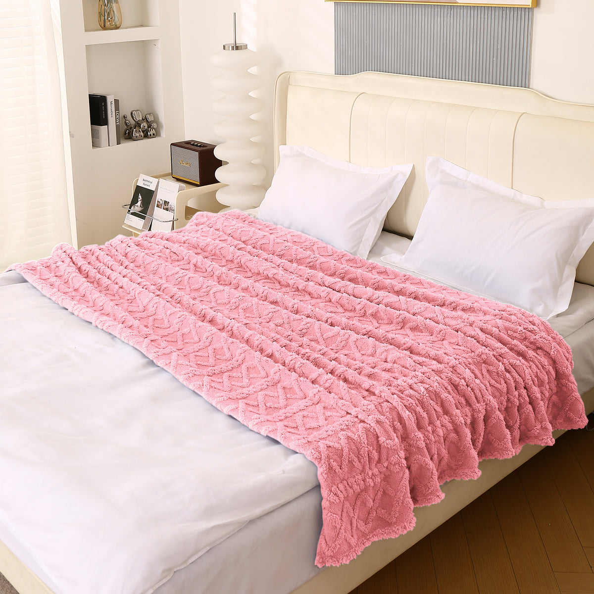 Buy Baby Pink Colour AC Blanket 