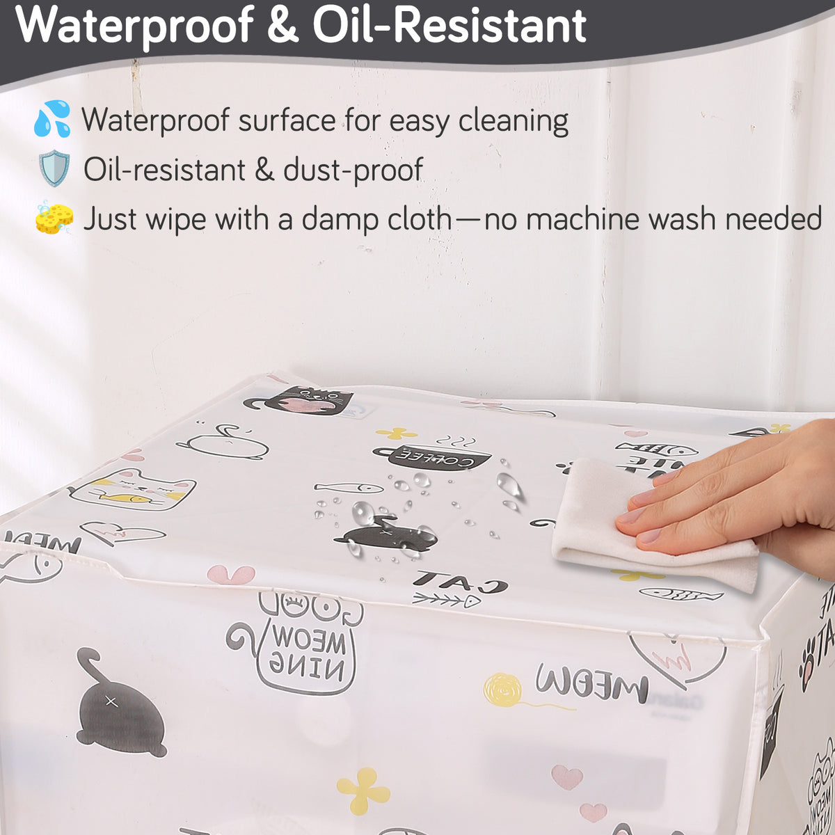 Buy Oil-resistant & dust-proof washing machine cover | Hokipo