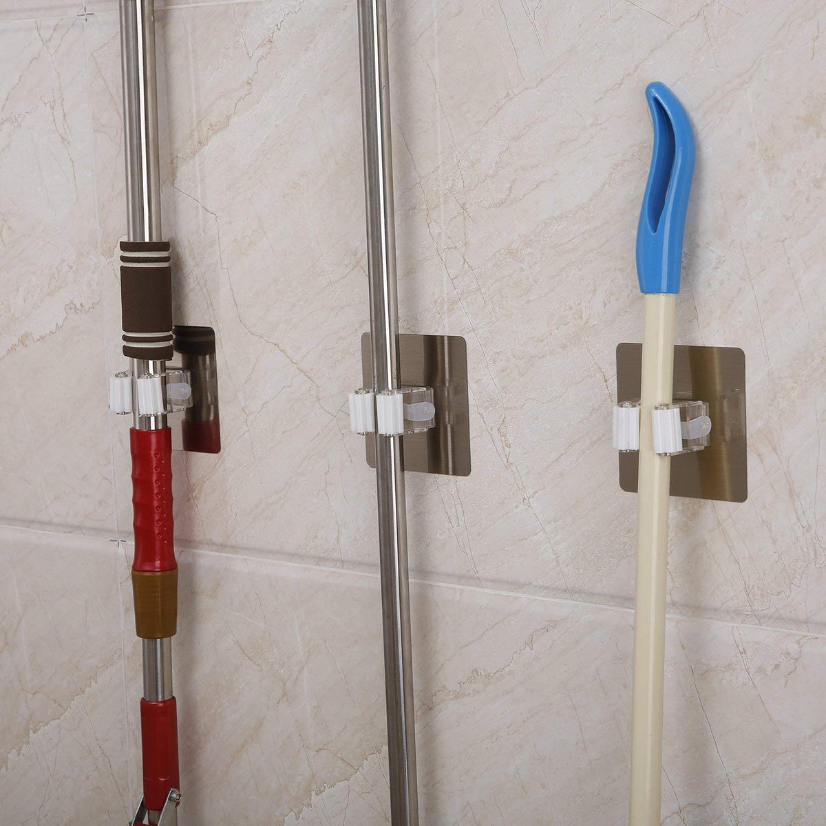 Magic Sticker Series Wall Mounted Broom & Mop Holder