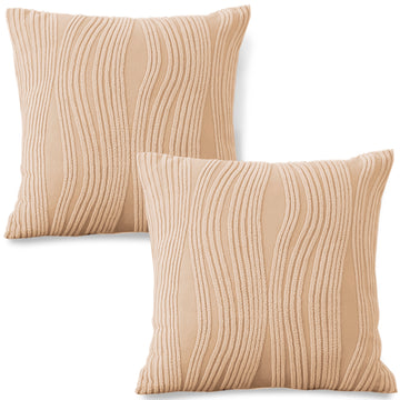 Nestiva Series Premium Knitting Jacquard Sofa Cushion Cover - Blush Beige