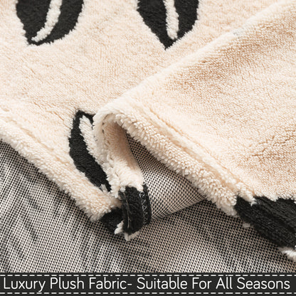 'Noirea Series' Plush Sofa Cover for Seat & Back, Butterfly Garden