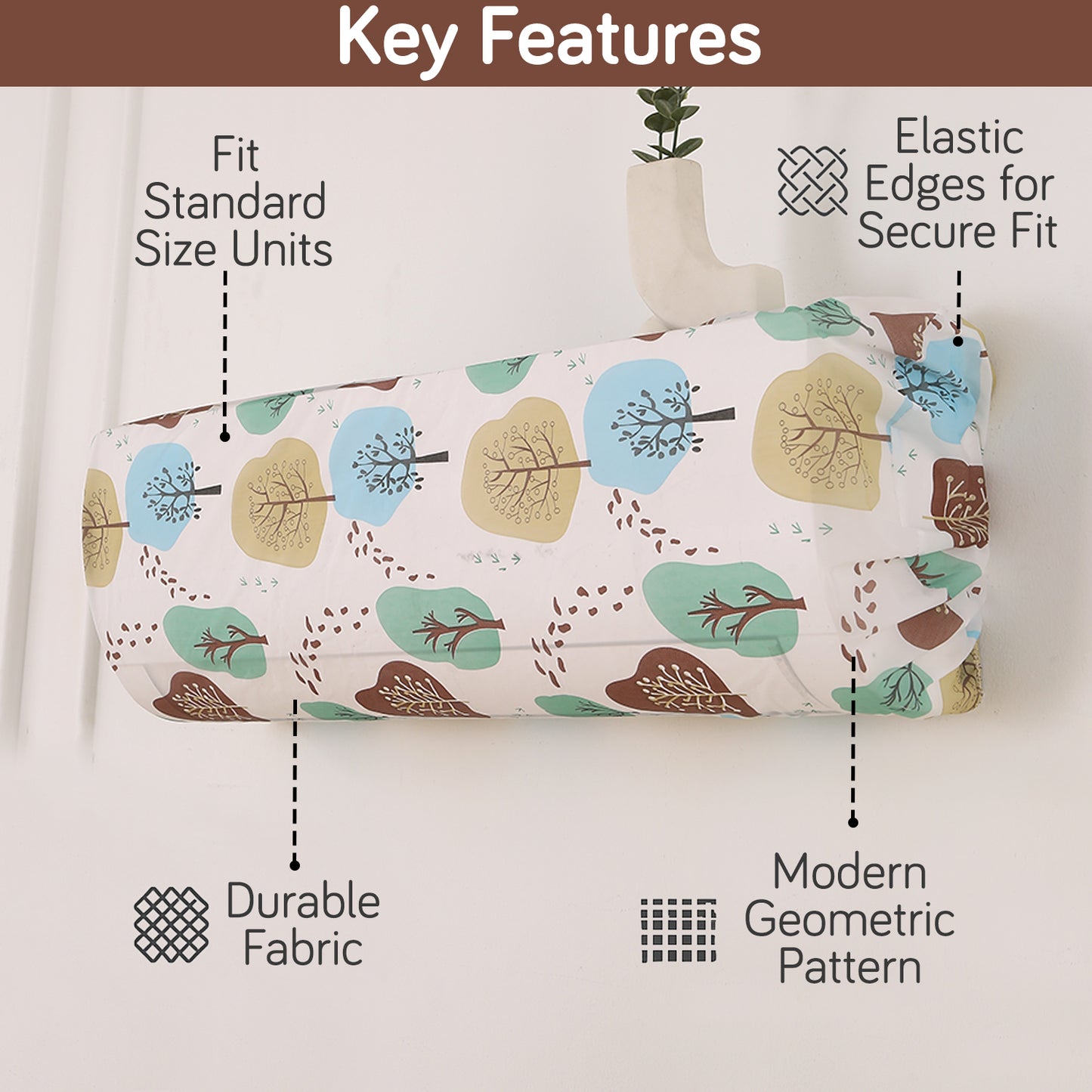 Dustproof, Waterproof & Washable Indoor AC Cover - Nature Trees