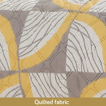Polyester Printed Quilted Sofa Cover Mats, Windmill Cyber Yellow