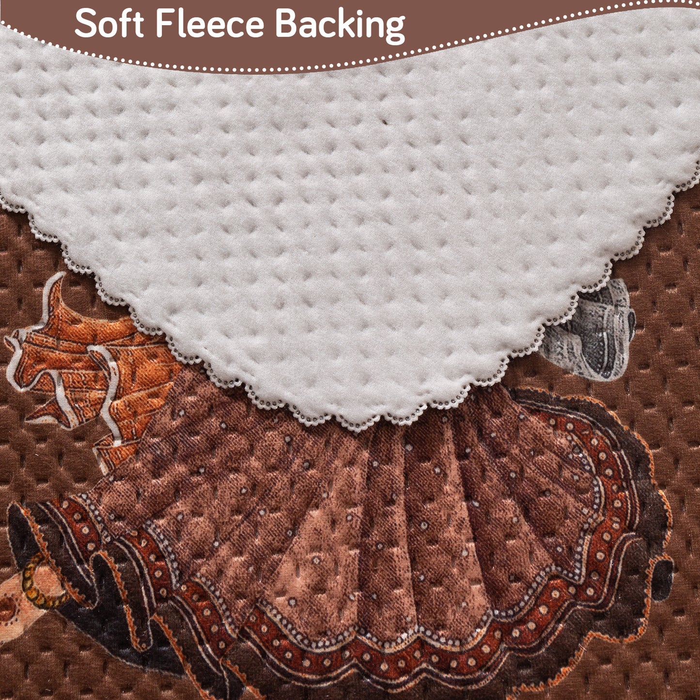 HeavenHue Fleece Soft Touch Quilted Sofa Cover Set Washable Sofa Panel for Seat & Back - Nritya Echo