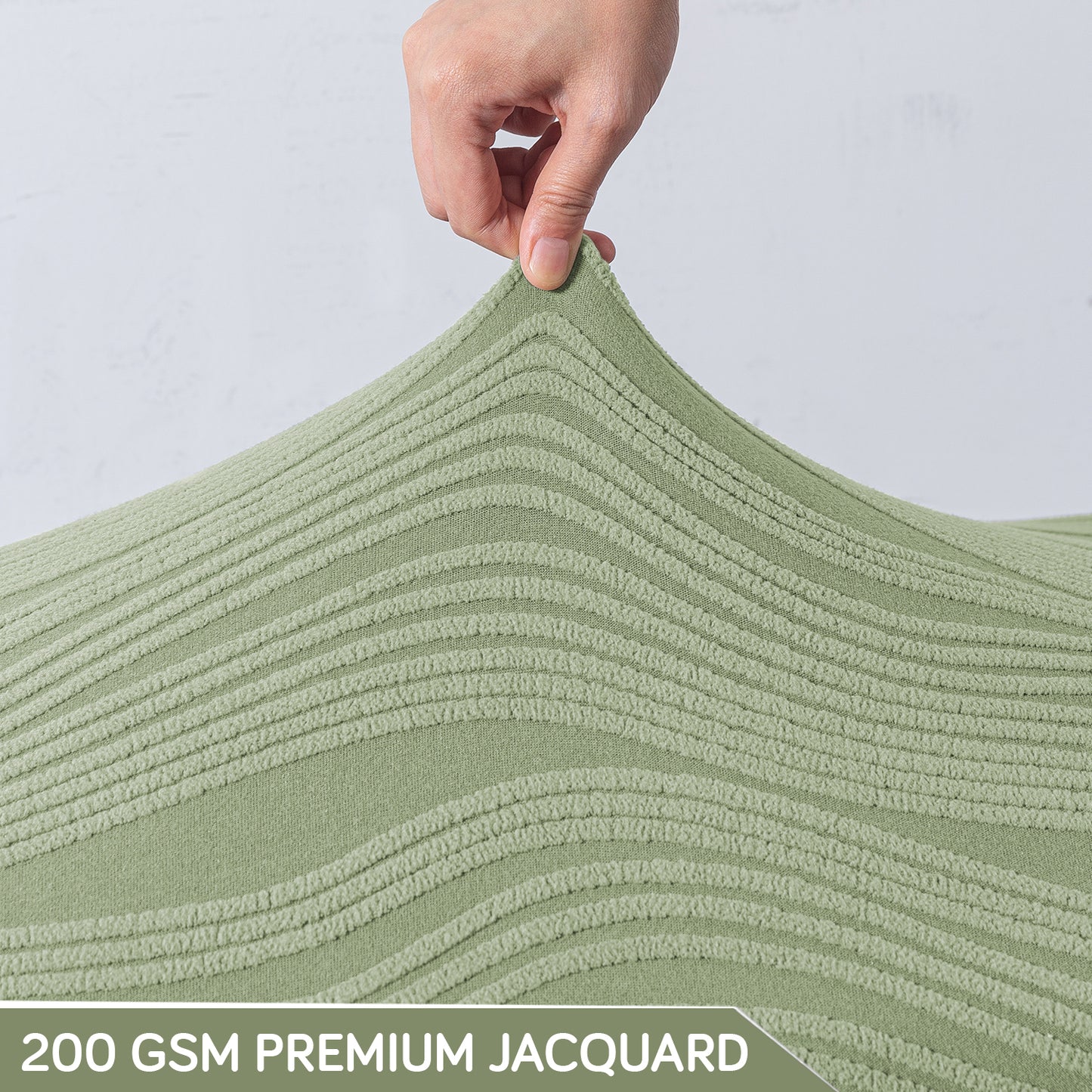 Nestiva Series 200gsm Knitting Jacquard Bench Cover - Pastel Green