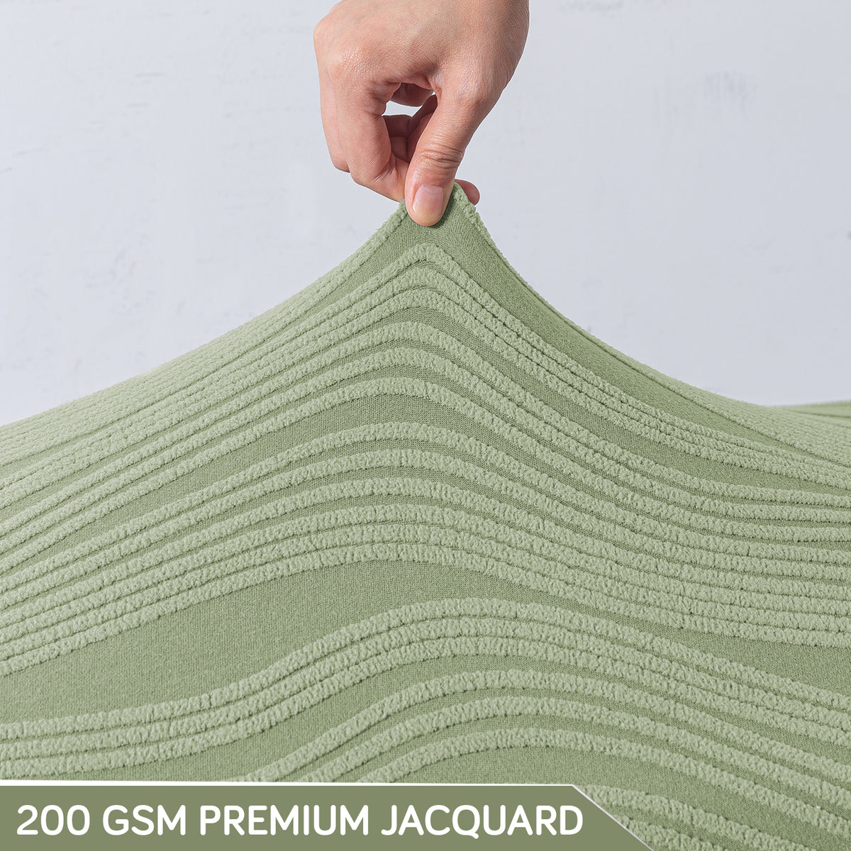 Nestiva Series 200gsm Knitting Jacquard Bench Cover - Pastel Green
