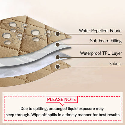 Waterproof Quilted Mats, Camel