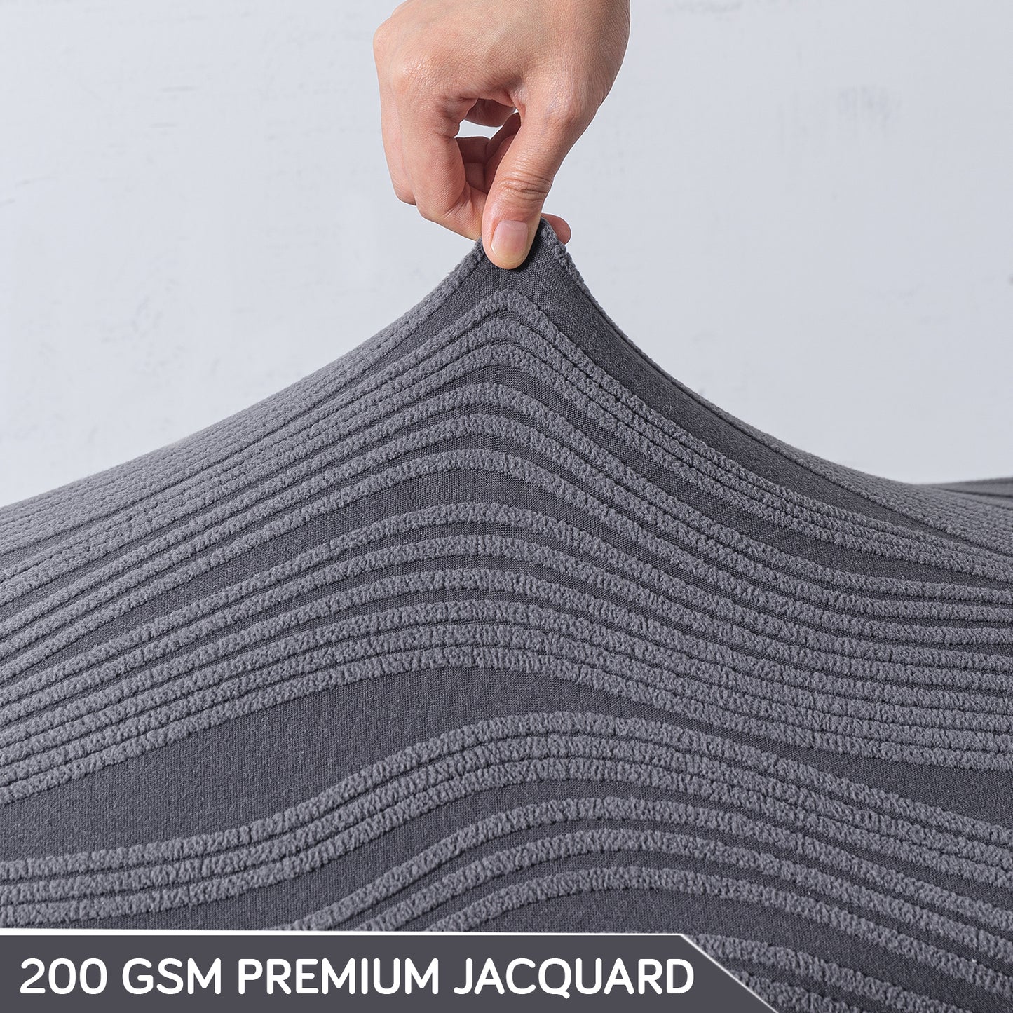 Nestiva Series 200gsm Knitting Jacquard Bench Cover - Porpoise Grey