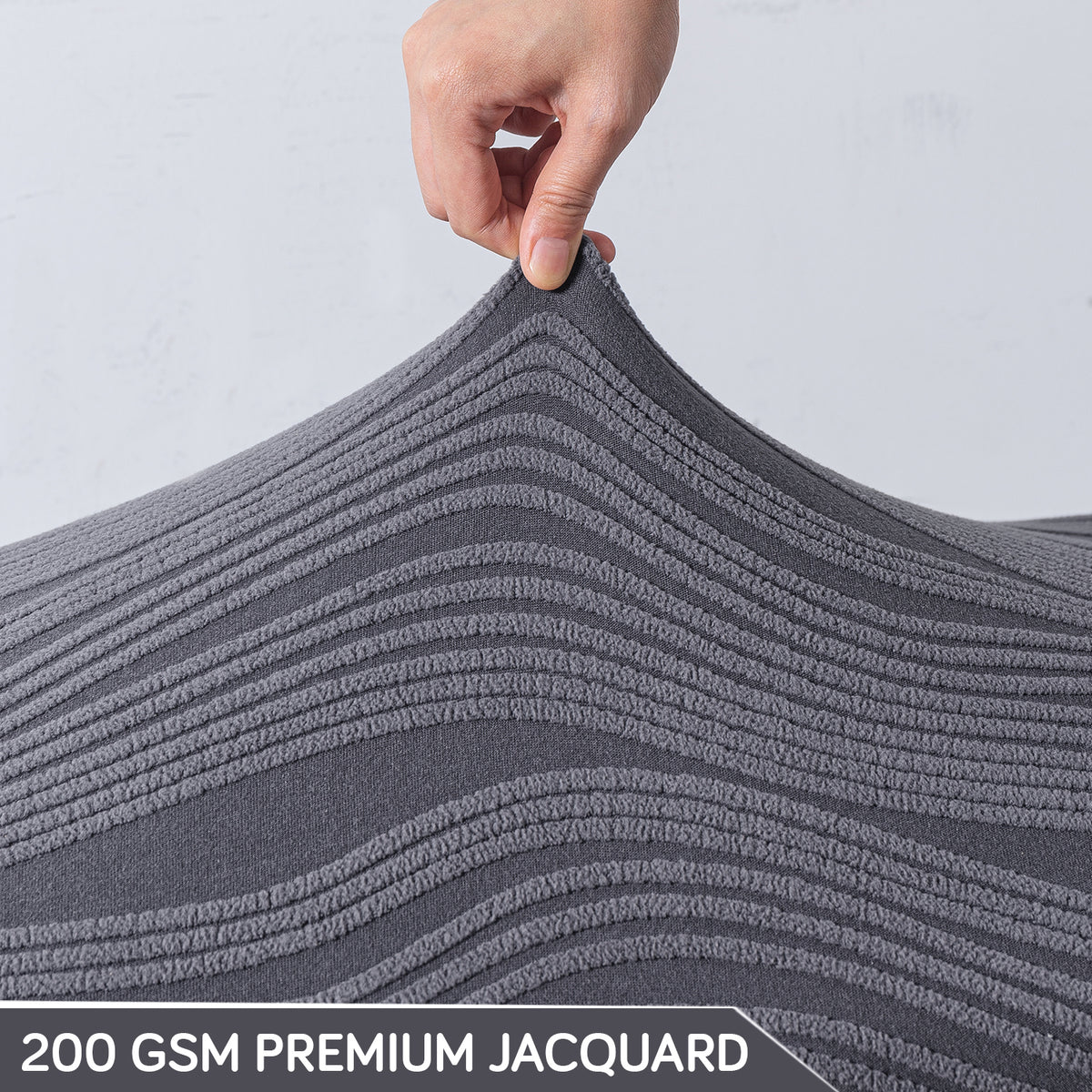 Nestiva Series 200gsm Knitting Jacquard Bench Cover - Porpoise Grey