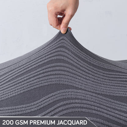 Nestiva Series 200gsm Knitting Jacquard Bench Cover - Porpoise Grey