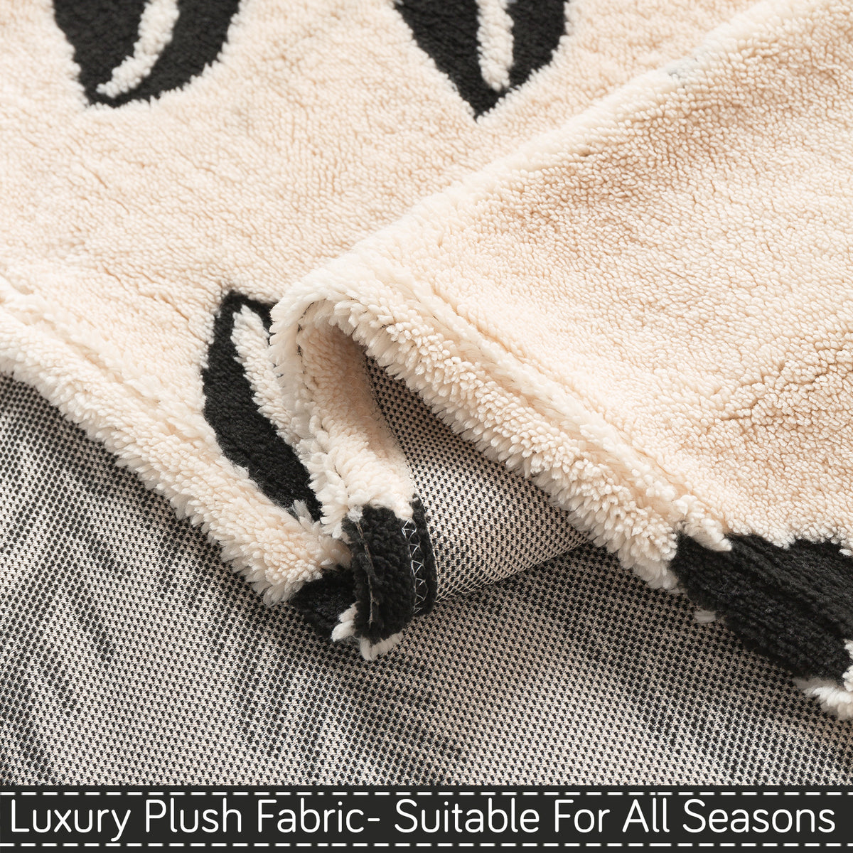 Buy Butterfly Garden Noirea Series Luxury Plush Fabric Sofa Throw | HOKIPO