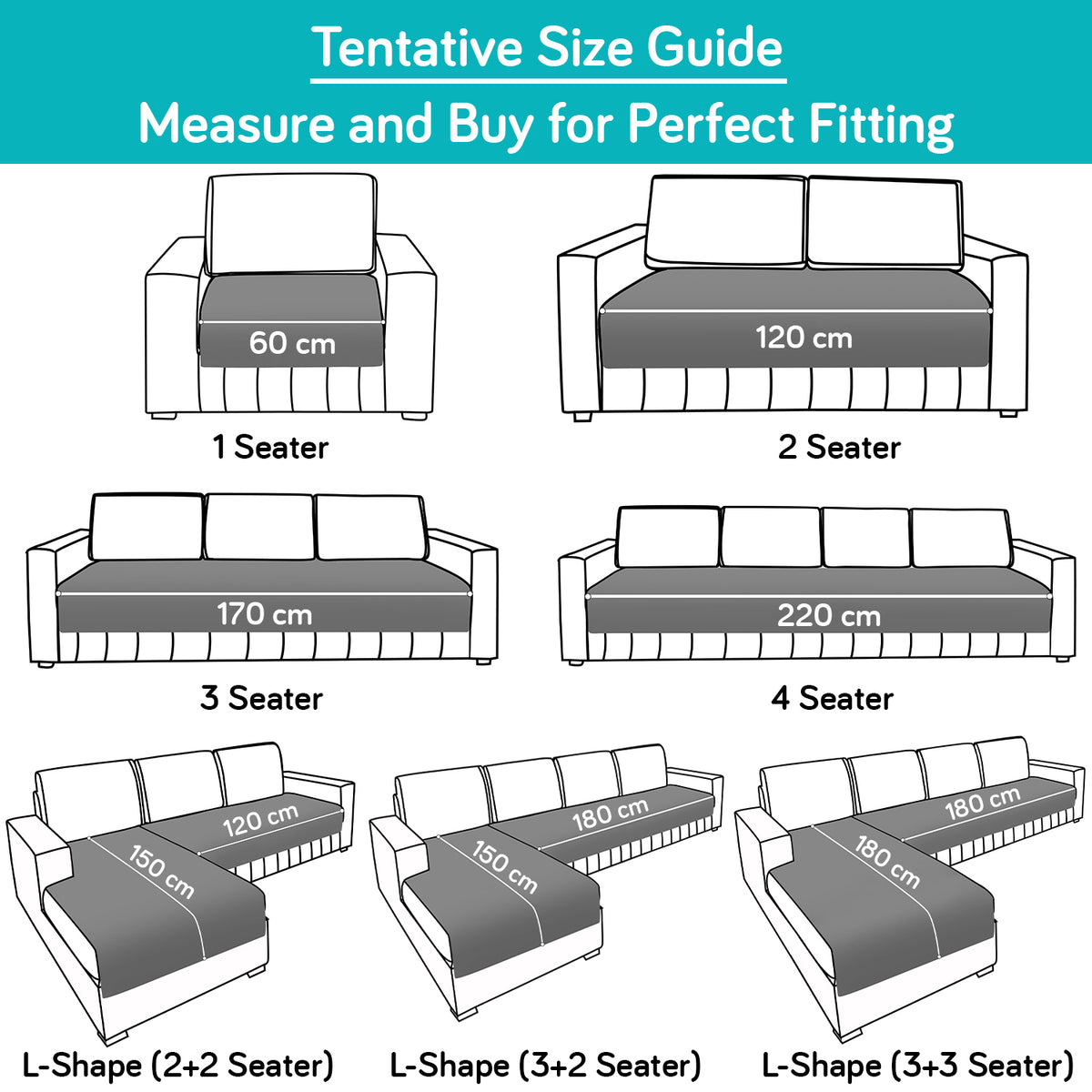 Polyester Quilted Sofa Cover Mats, Teal