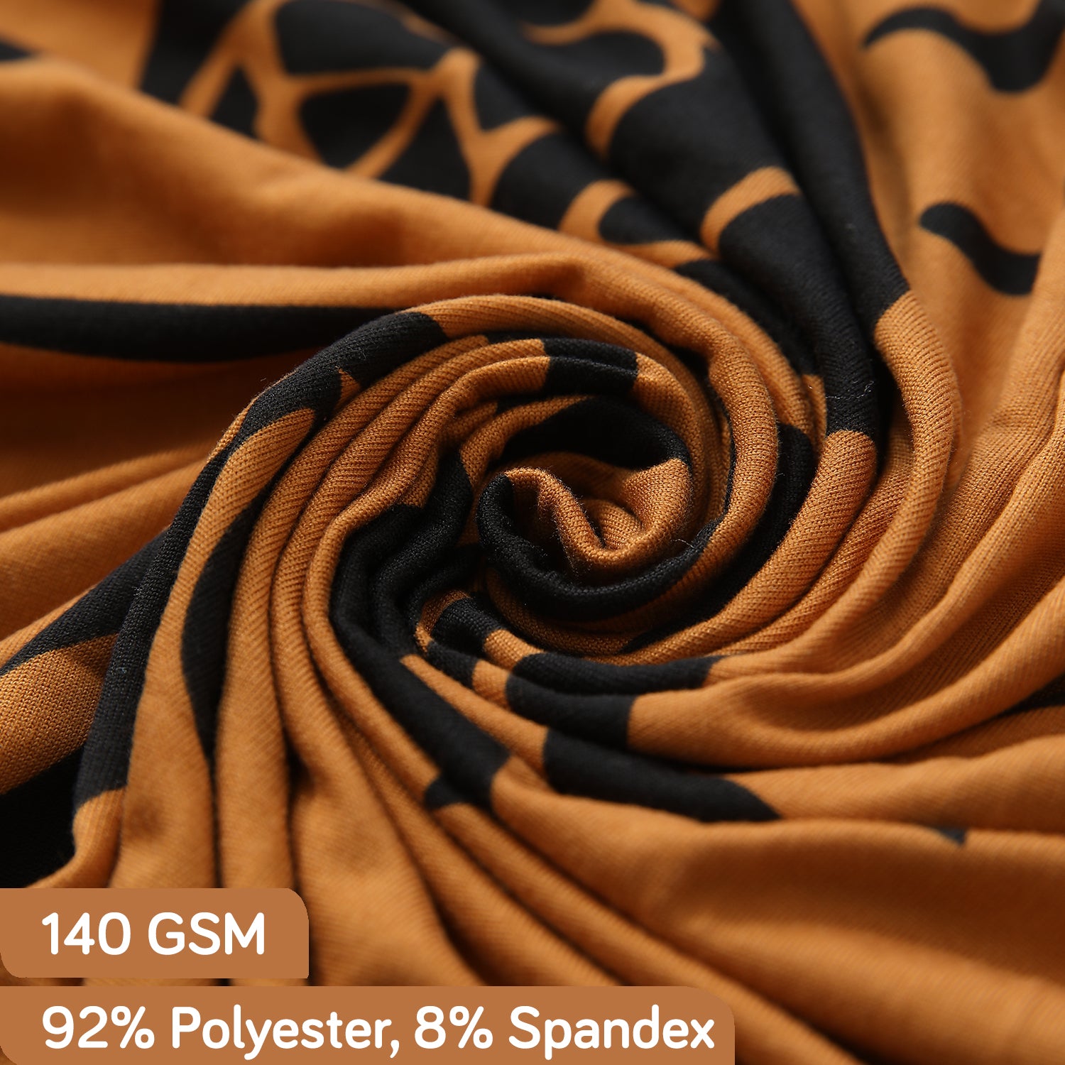 Polyester machine washable Copper Brown Floral elastic sofa cover