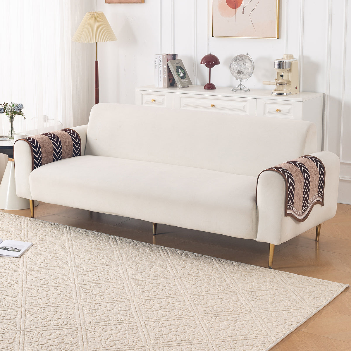 Serene Curves Sofa Cover Mat, Nomad Chevron