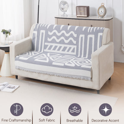 Urban Tribe Premium Chenille Fabric Sofa Cover, Grey