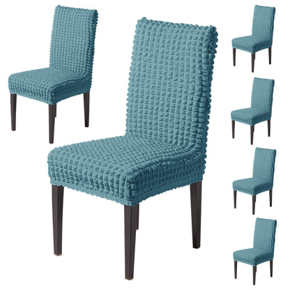 Aria Nova Bubble 280 GSM Dining Chair Cover Set of 1/2/4/6, Tropical Teal