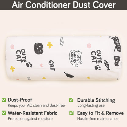 Dustproof, Waterproof & Washable Indoor AC Cover -  Playful Cats