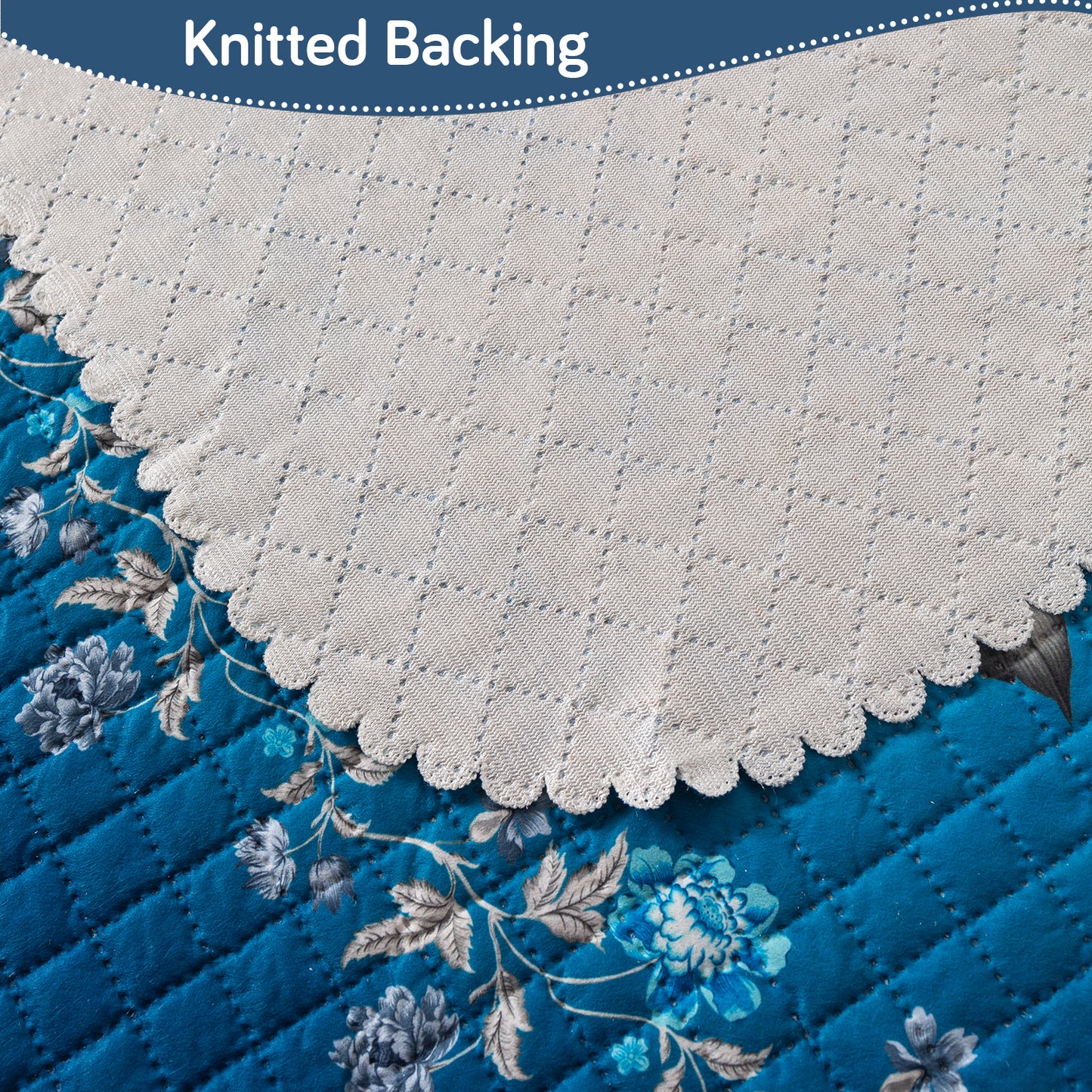 LoomVerse Quilted Sofa Cover Set Washable Sofa Panel for Seat & Back - Royal Meadow